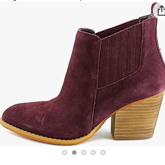 Crown Vintage Purple Velvet Leather Boot - Picture 2 of 6